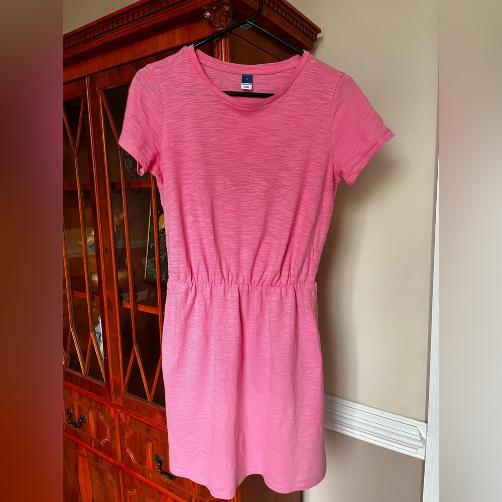 Neon Pink Old Navy Mini T Shirt Dress